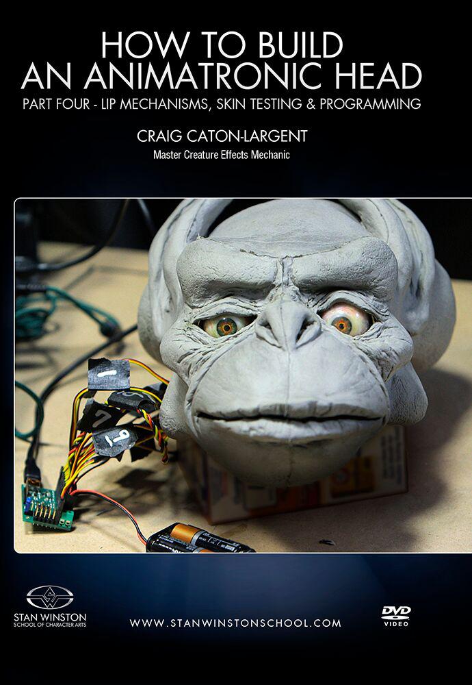 Stan Winston Studio How to Build an Animatronic Head (DVD) SFX Videos Part 4 - Lip Mechanisms, Skin Testing & Programming  
