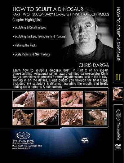 Stan Winston Studio How to Sculpt a Dinosaur (DVD) SFX Videos   
