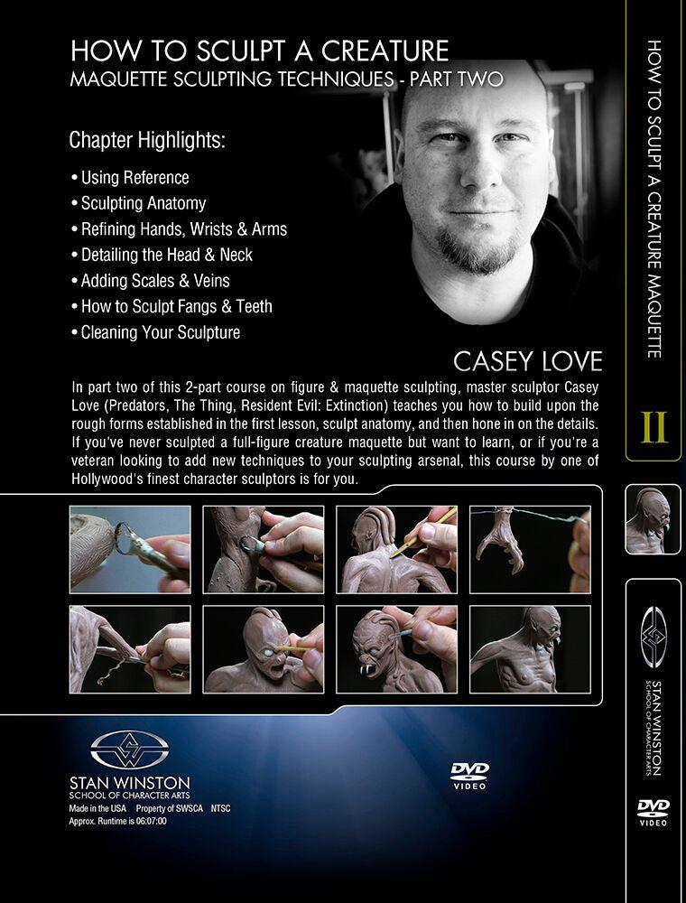 Stan Winston Studio How to Sculpt a Creature Maquette Sculpting Techniques (DVD) SFX Videos   