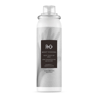 R+Co Bright Shadows Root Touch-Up Spray Hair Spray Dark Brown  