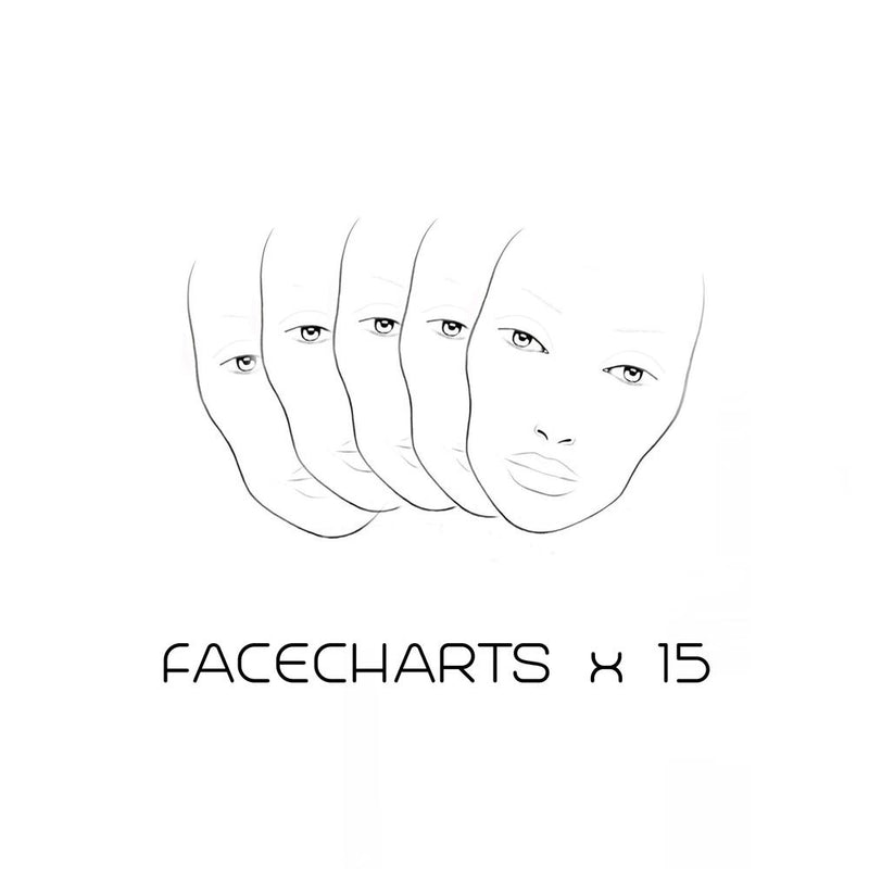 MYKITCO My Face Charts 15pc Face Charts   
