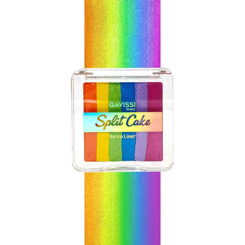 Gavissi Chrome Rainbow 6 Color Split Liner Eyeliner   