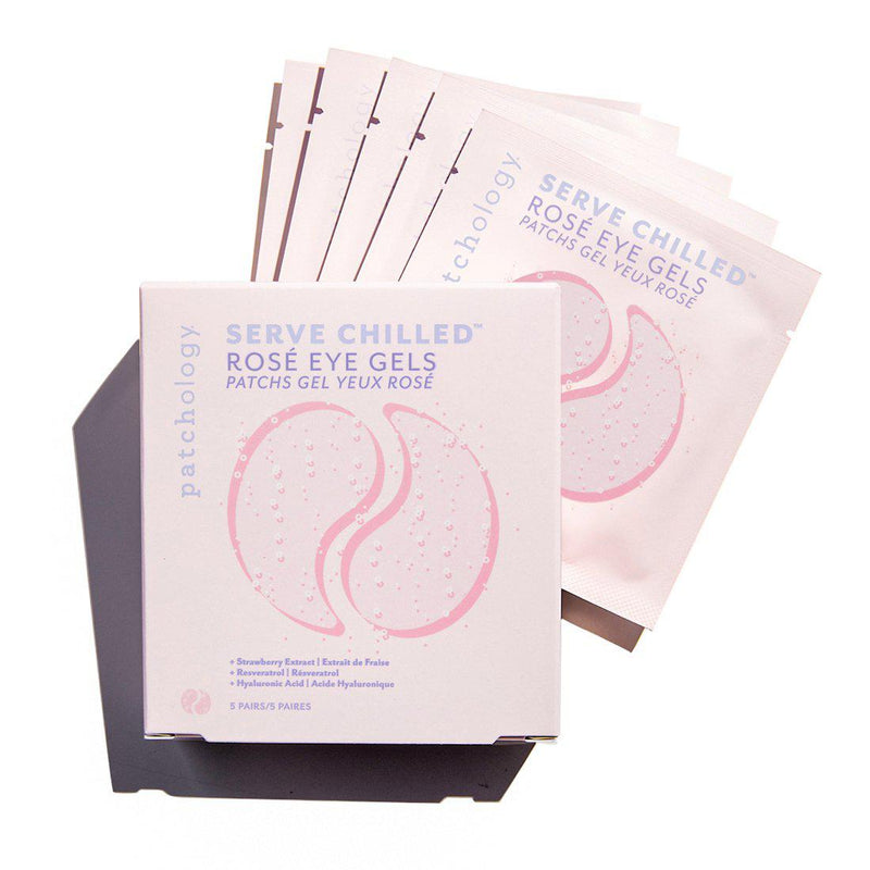 Patchology Served Chilled Rose Eye Gels Eye Masks 5 Pack  