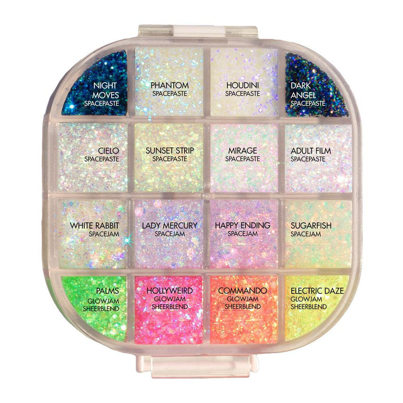 Lemonhead.LA Spacecase Illuminating Mini Pro Palette Glitter Palettes   