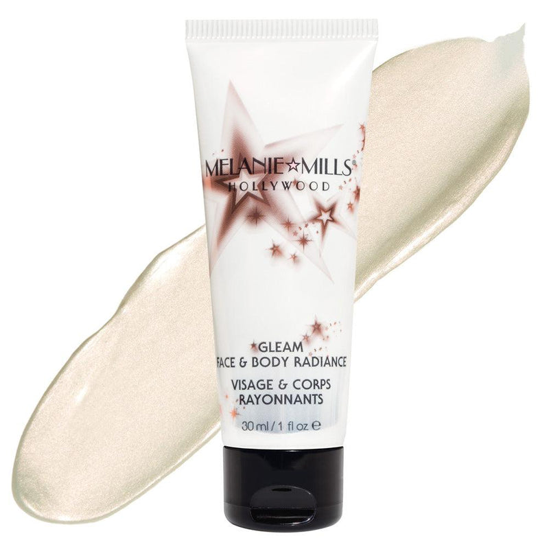 Melanie Mills Hollywood Gleam Face & Body Radiance 1oz. Body Bronzer Opalescence Radiance  