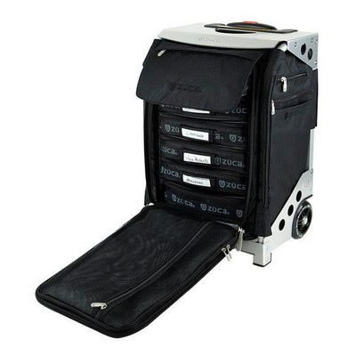 Zuca Flyer Artist Black/Silver Makeup Cases   