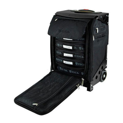 Zuca Flyer Artist Black/Black Makeup Cases   