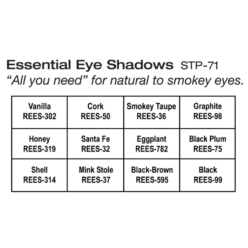 Ben Nye Studio Color Essential Eye Shadow Palette (STP-71) Eyeshadow Palettes   