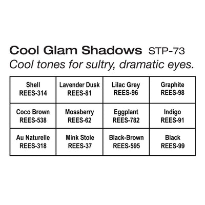 Ben Nye Studio Color Cool Glam Shadow Palette (STP-73) Eyeshadow Palettes   