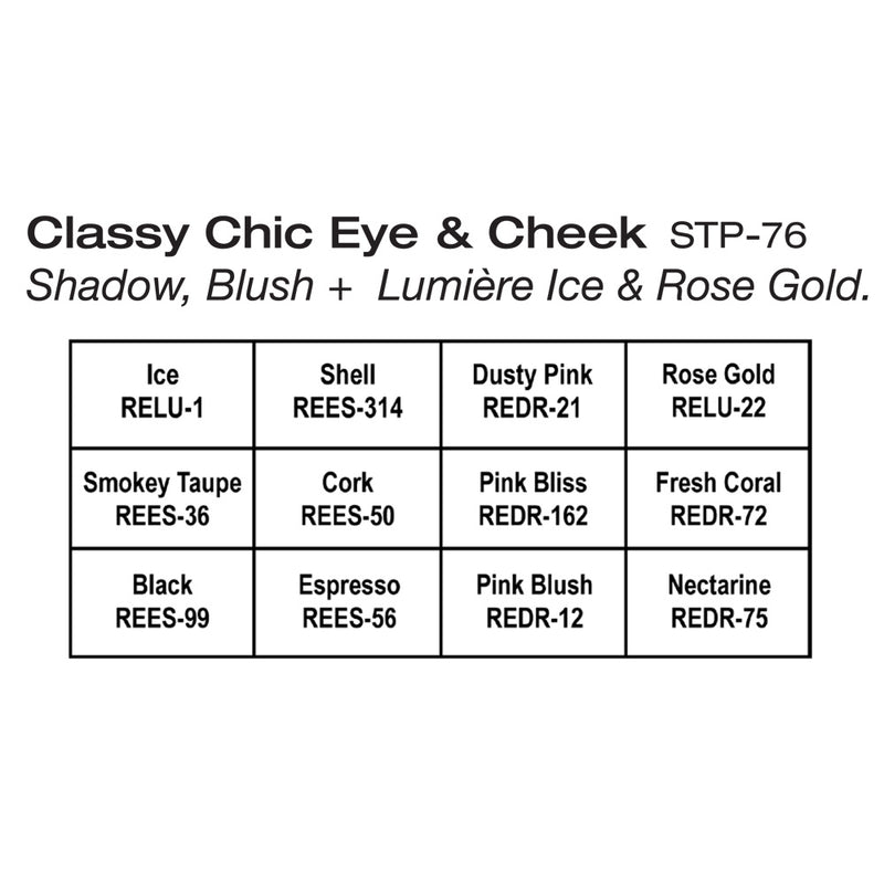Ben Nye Studio Color Classy Chic Eye + Cheek (STP-76) Eye & Cheek Palettes   