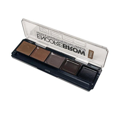 European Body Art Encore Brow PALETTE Alcohol Activated Palettes Dark  