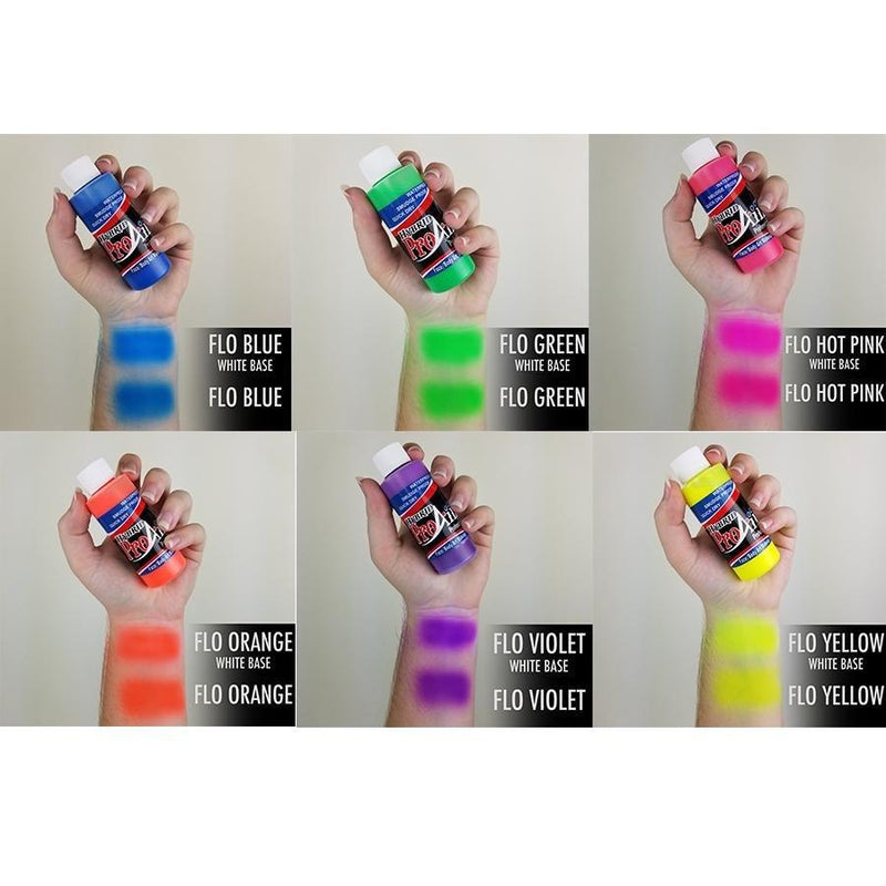 ProAiir Hybrid Fluorescent UV Colors Kit (1.0 oz) Airbrush SFX   