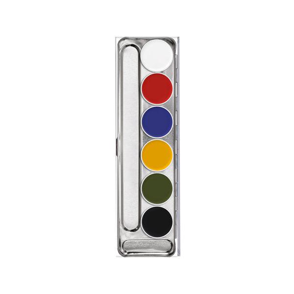 Kryolan Supracolor Palette 6 Color Foundation Palettes A  